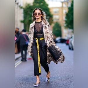 Off-White Industrial One Size Multi Wrap Unisex Belt with Black Buckle